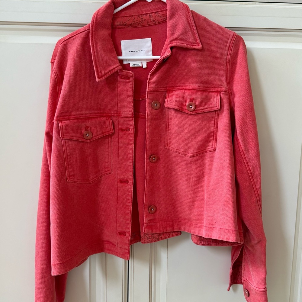 Anthropologie Coral Jacket
